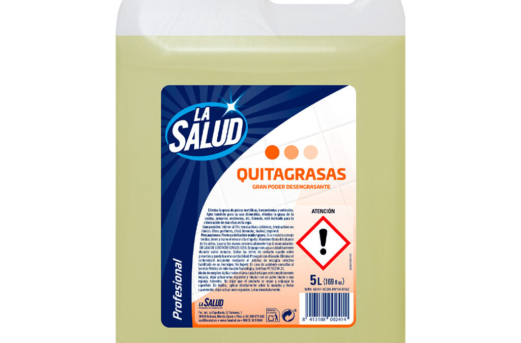 Etiqueta Técnica “QUITAGRASAS 5L”