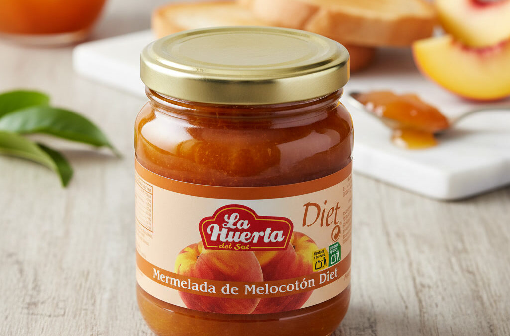 Etiqueta Premium Alimentación “MERMELADA MELOCOTON”